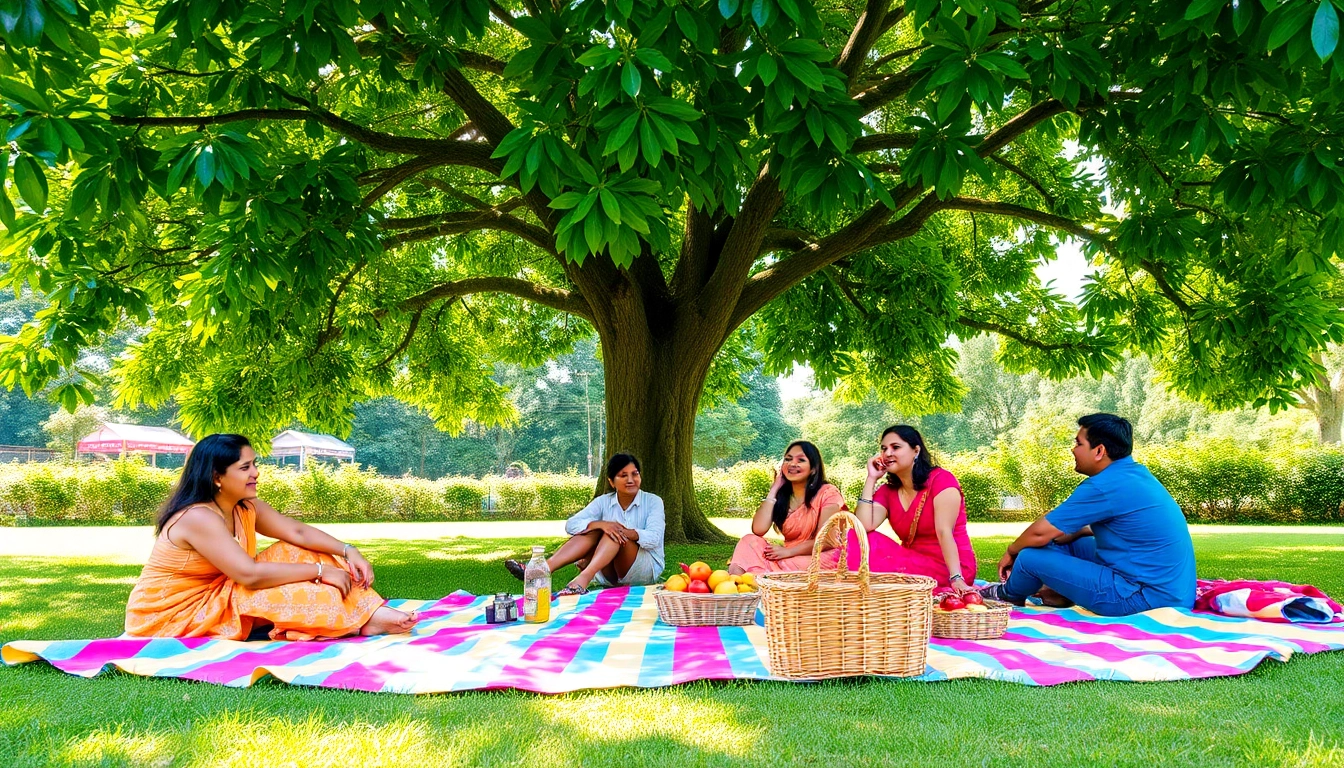 Enjoy a picturesque picnic at a 1 day picnic spot mumbai, featuring bright colors and happy picnicker.