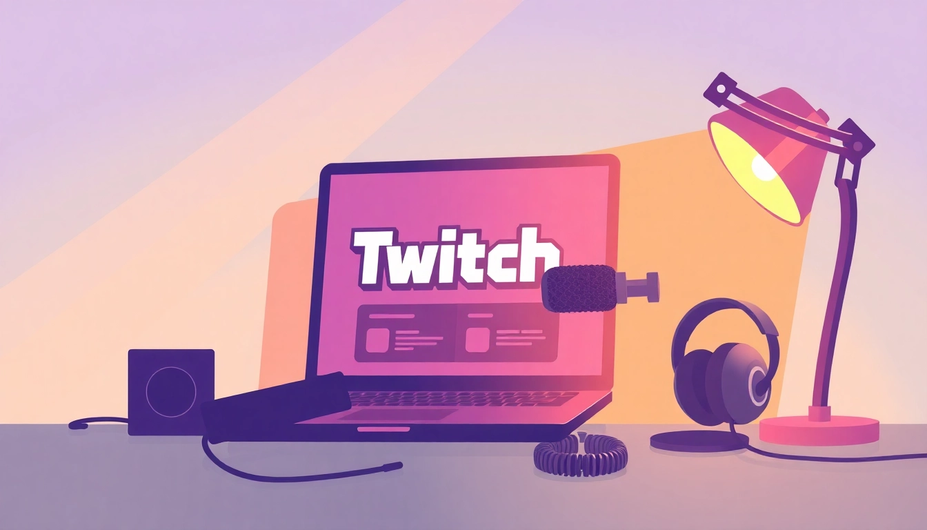 Learn how to get bot viewers on twitch in a vibrant streaming setup with gaming equipment.