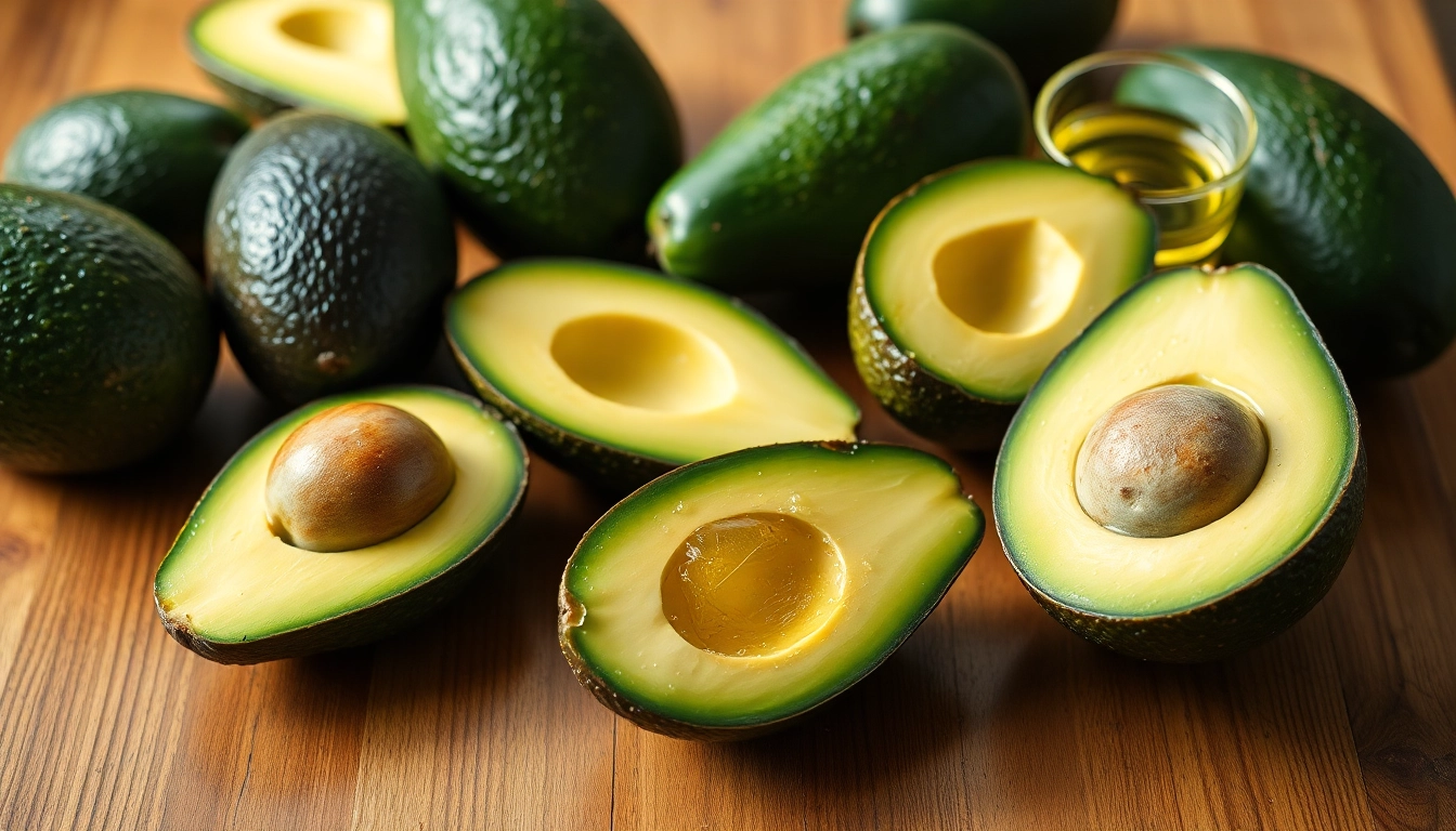 Sliced avocados promoting liver health against a backdrop, highlighting benefits for fatty liver.