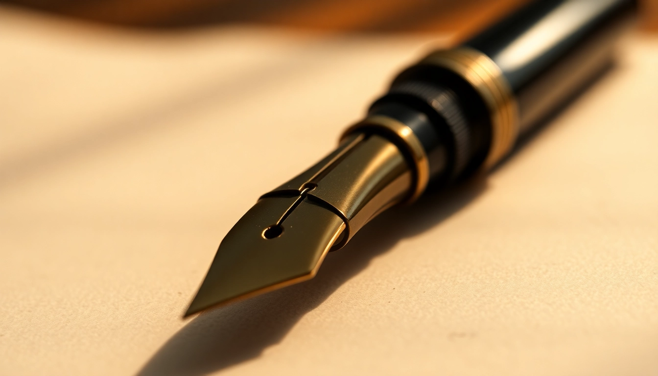 Learn about who was the inventor of fountain pen featuring a vintage fountain pen on parchment.