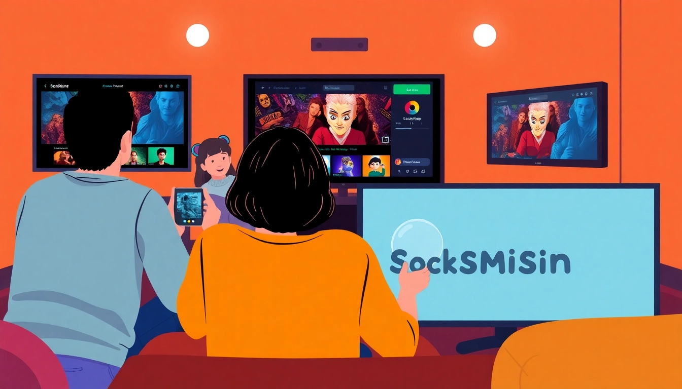 Experience seamless streaming on Sockshare solved with users enjoying movies across devices in a cozy setup.