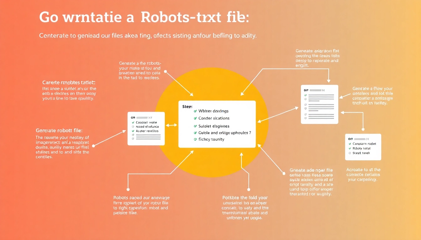 Guide to generate robots txt file with step-by-step visuals and clear instructions for users.