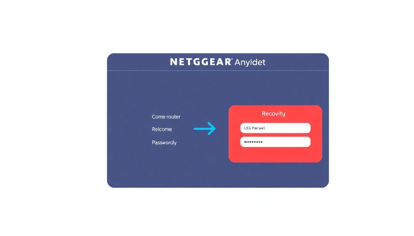 Guide for netgear admin password recovery using NETGEAR router interface on a laptop screen.