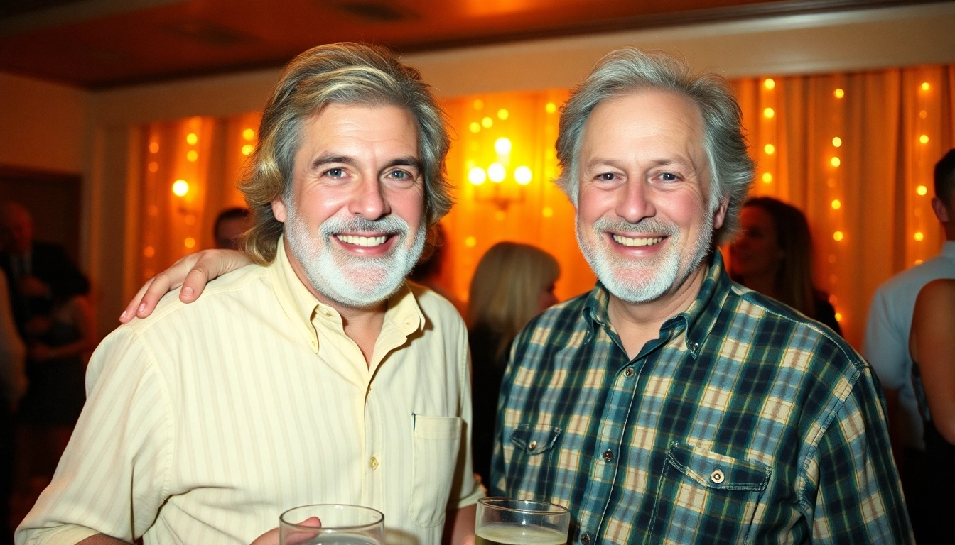 Willie Beir laughing with her husband Max Gail during a 1982 wrap party, showcasing their love.