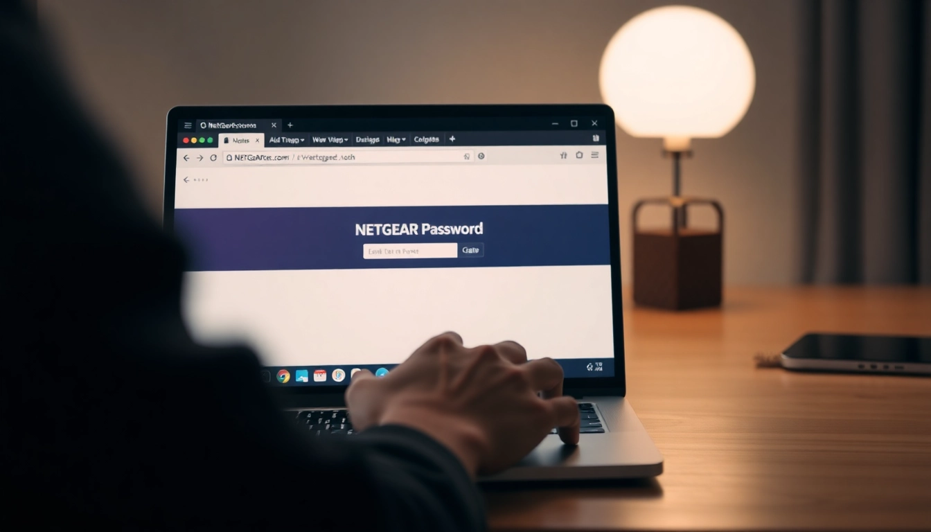 How to recover NETGEAR password through online router settings interface.