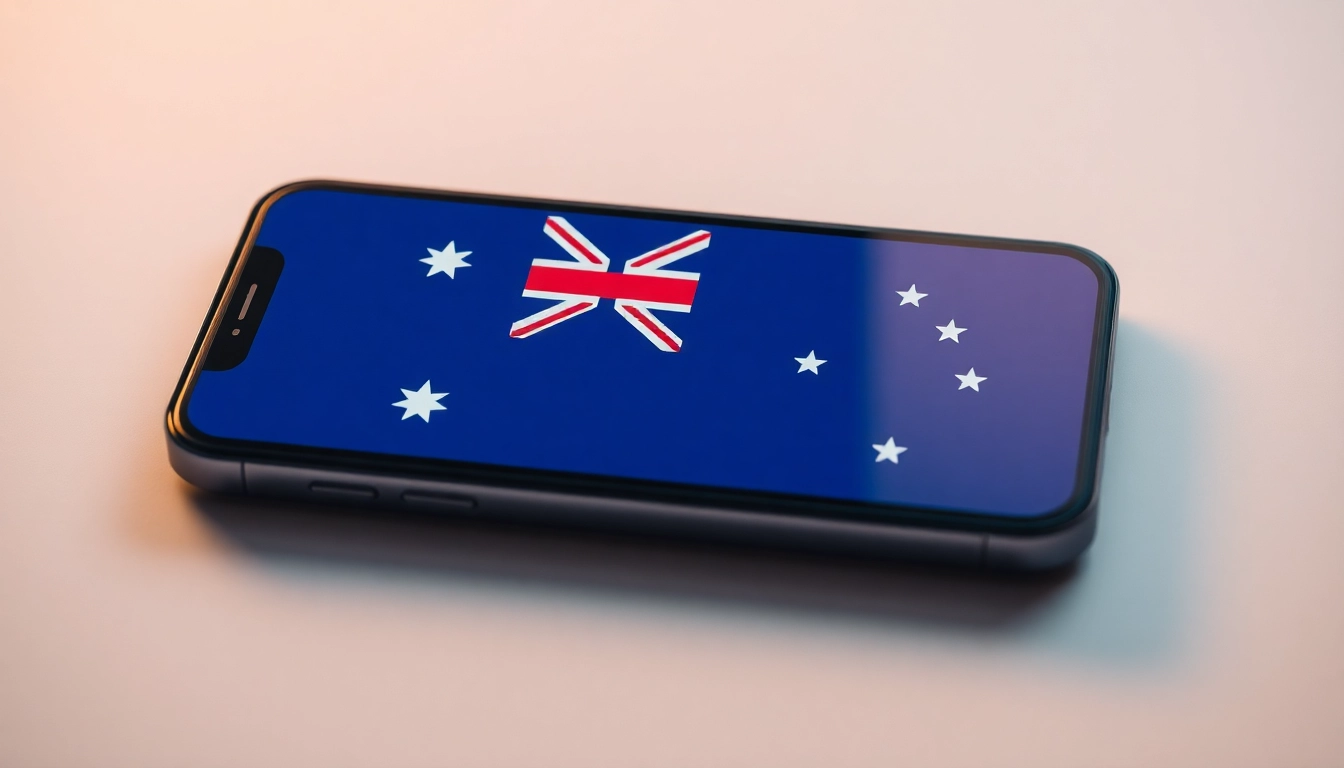 Access your australia virtual phone number effortlessly via a sleek smartphone interface with modern design.