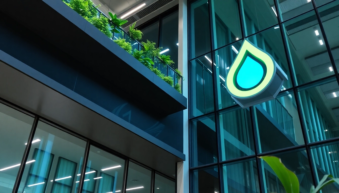 Promote nabers water rating awareness with a modern office showcasing eco-friendly practices.