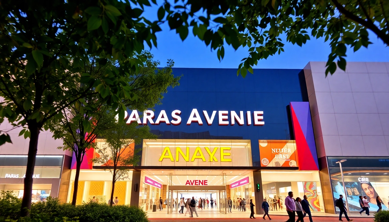 Explore Paras Avenue Noida, a vibrant shopping destination with modern architecture and lively atmosphere.