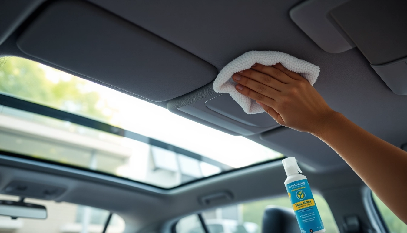 Learn how to clean roof liner in car with a microfiber cloth for a spotless finish.