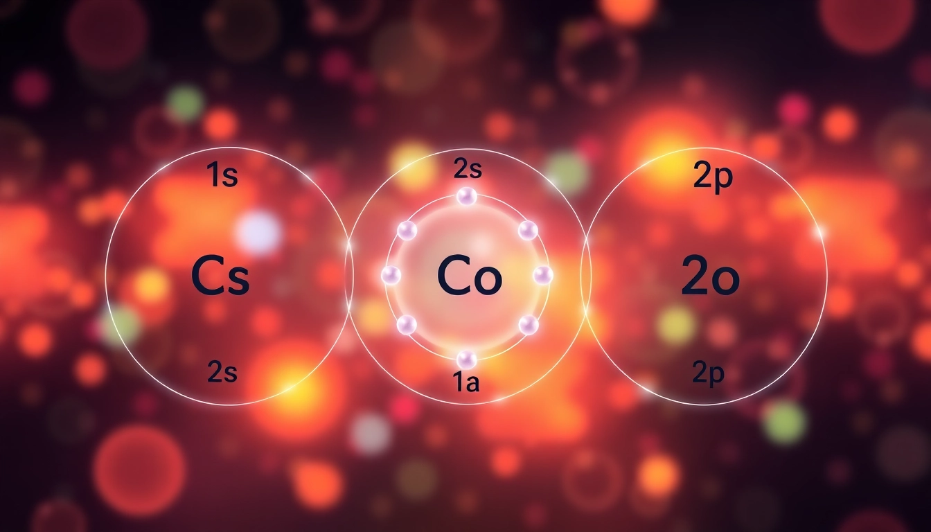 Visual representation illustrating carbon orbital notation with electron positions in distinct orbitals.