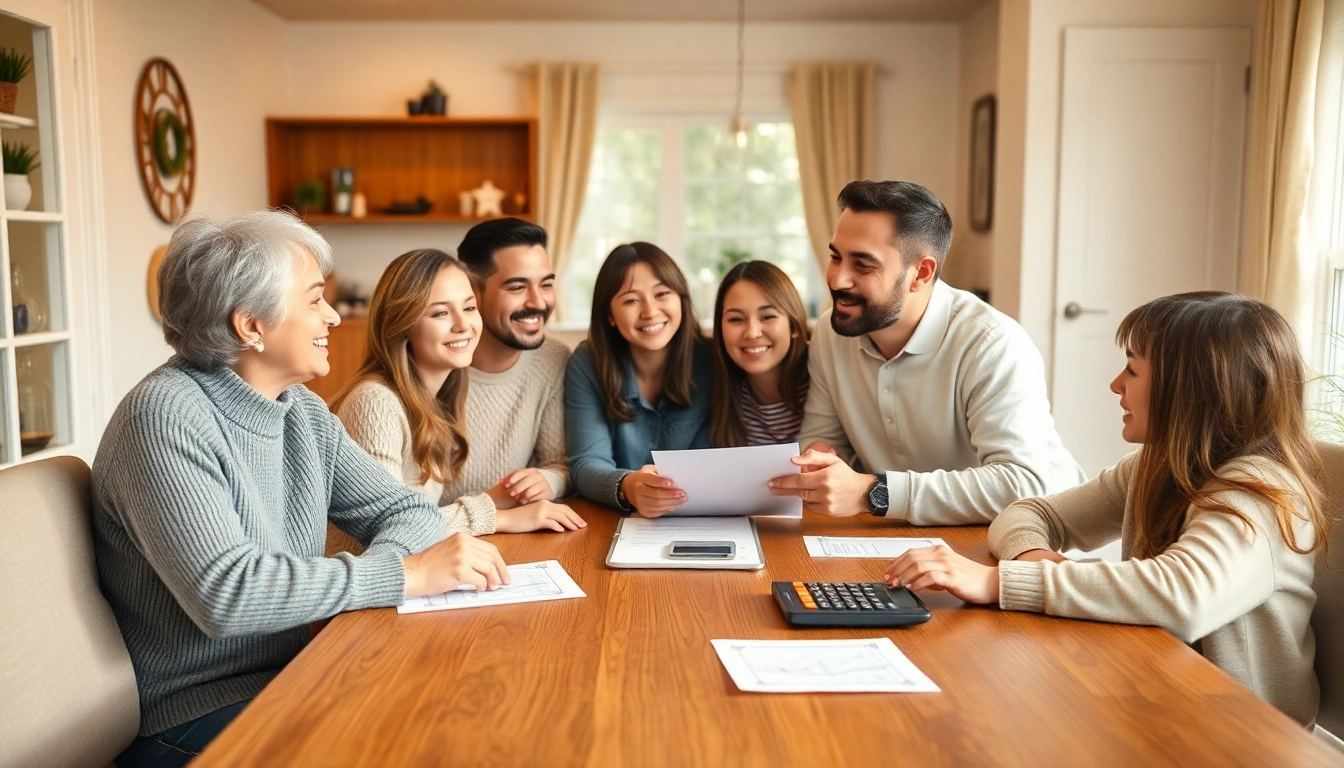 If you make 60k a year how much house can you afford, a family evaluates home options together, surrounded by financial documents.