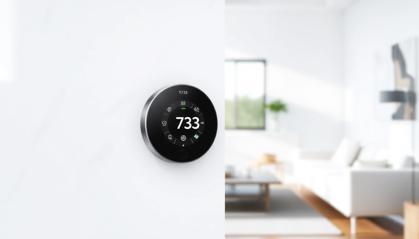 Highlight the 2yu33 thermostat showcasing its sleek design and easy programming features.