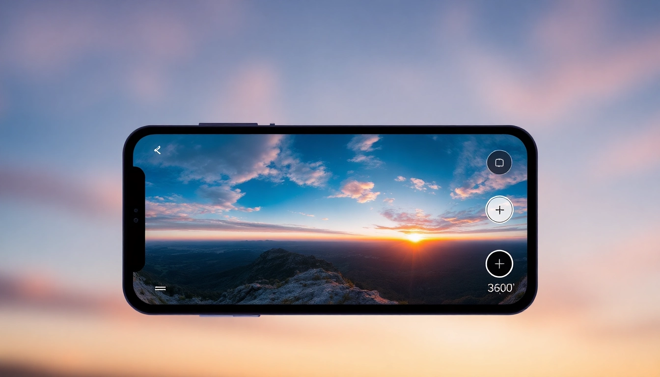 Capture breathtaking views using the circle panorama app on your smartphone.