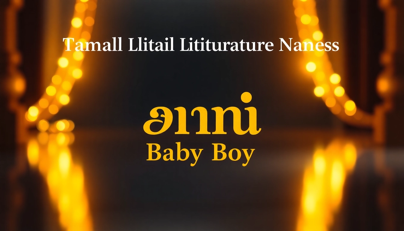 Explore traditional Tamil literature names for boy baby that reflect heritage and culture.