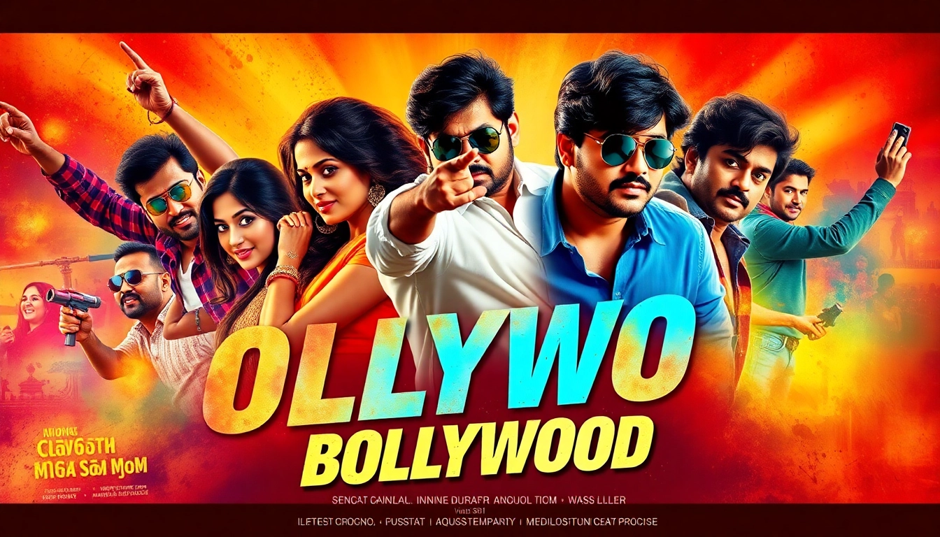 Experience the vibrant world of filmy god .in through this dynamic Bollywood movie poster showcasing diverse characters.