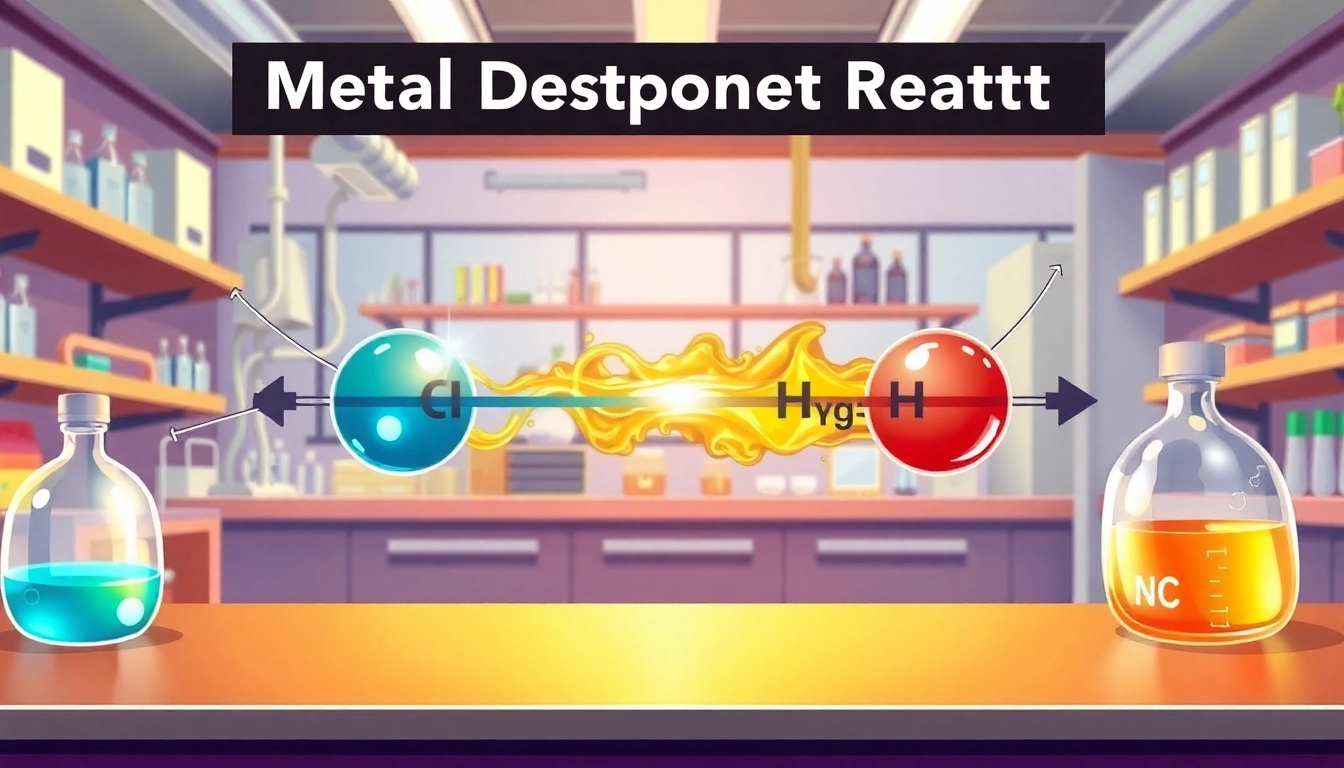 Understand what is a metal displacement reaction by observing the dynamic interaction between differing metals in a lab setting.