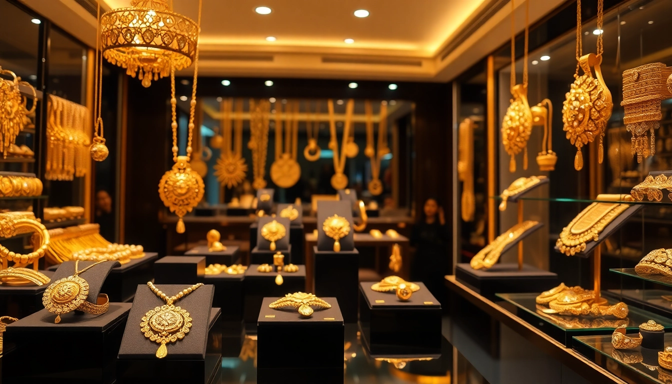 Discover exquisite gold jewelry at top gold shops in Lahore featuring intricate designs.