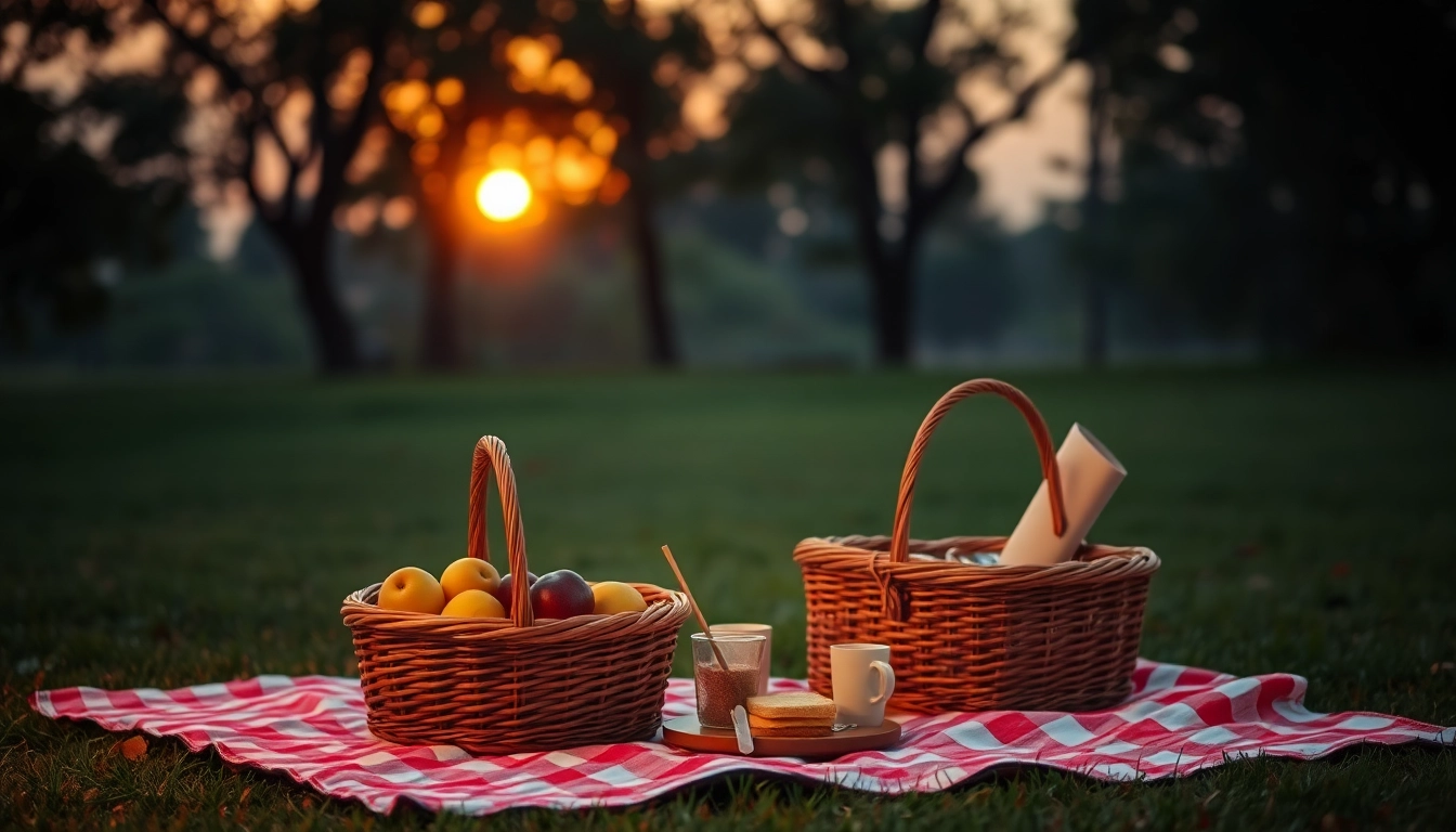 Enjoy an idyllic overnight picnic near Mumbai with a scenic sunset, cozy blanket, and delicious snacks laid out.