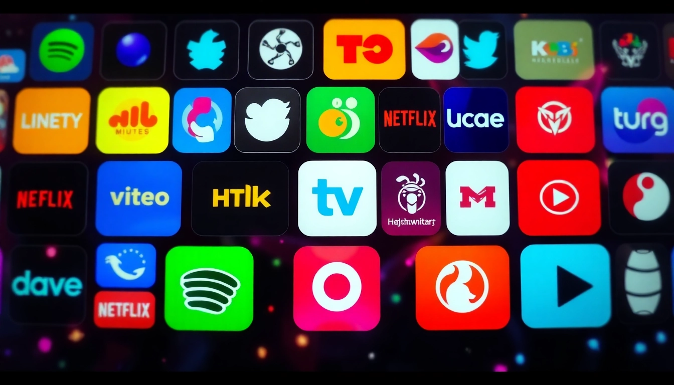 Explore realcouchtuner alternatives with various streaming icons representing popular platforms.