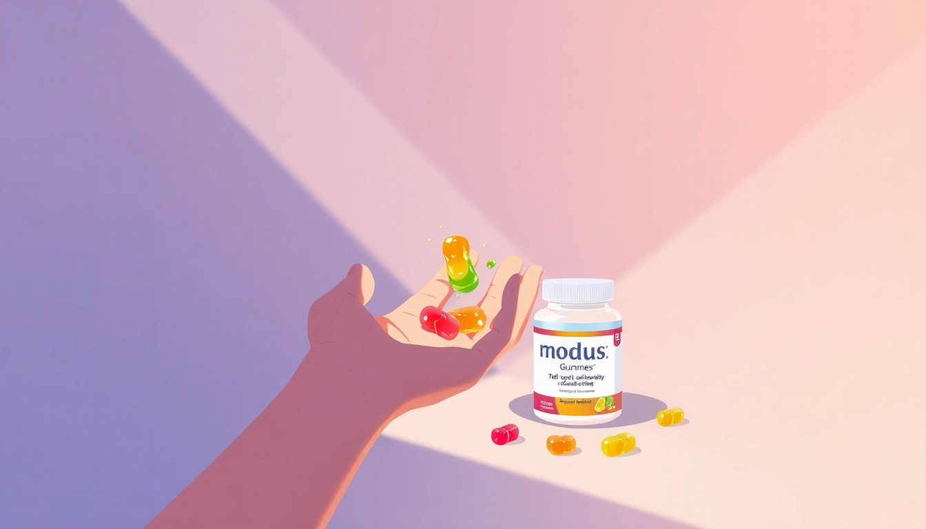 Explore modus gummies side effects with a focus on vibrant gummy candies in a wellness setting.