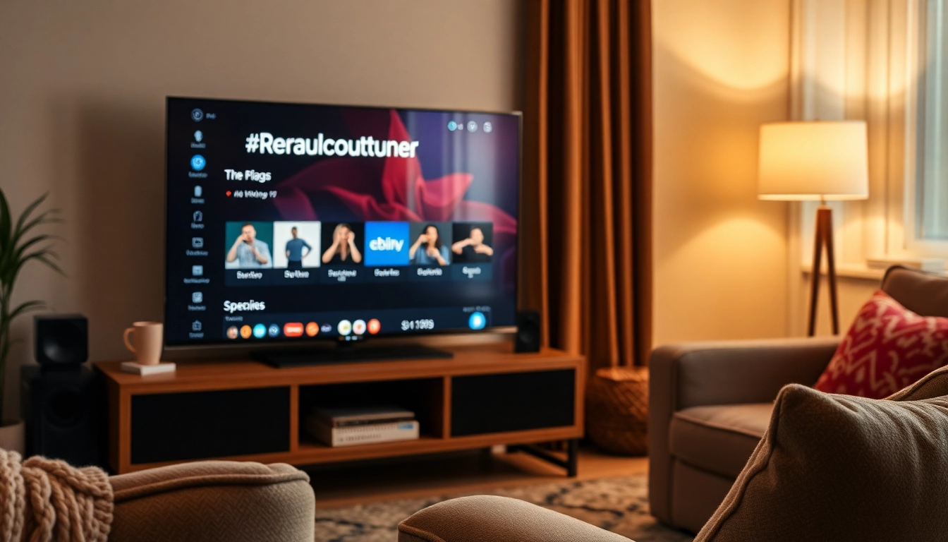 Watch the latest movies on realcouchtuner in a cozy living room setup with a sleek TV.