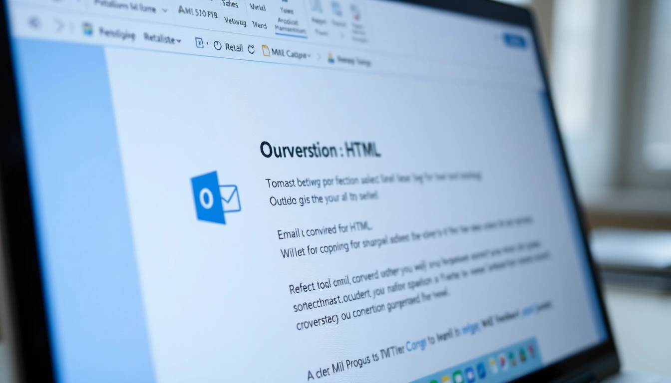 Learn how to outlook convert message to html with a clear step-by-step visual guide on your computer screen.