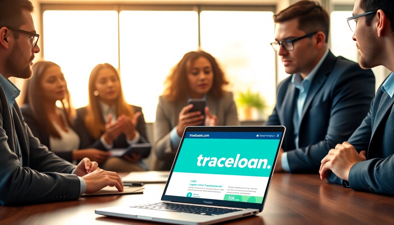 Explore traceloans.com business loans with entrepreneurs discussing funding options