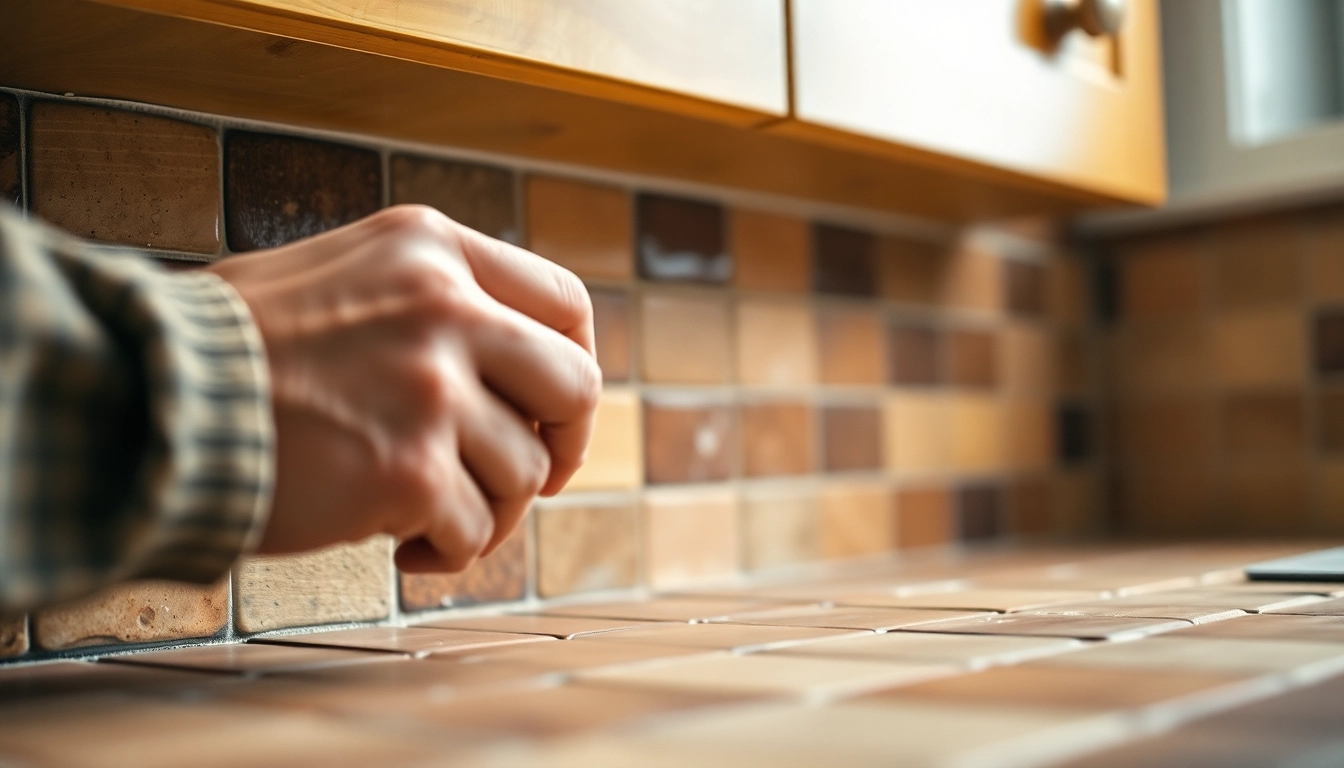 Apply tips for grouting tile effectively on a kitchen backsplash with careful technique.