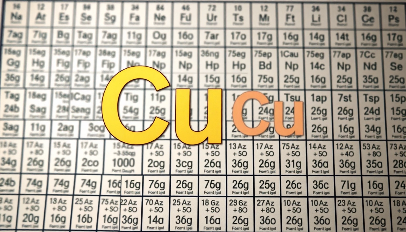 Highlight the atomic weight of cu, emphasizing copper's properties and significance in the periodic table.