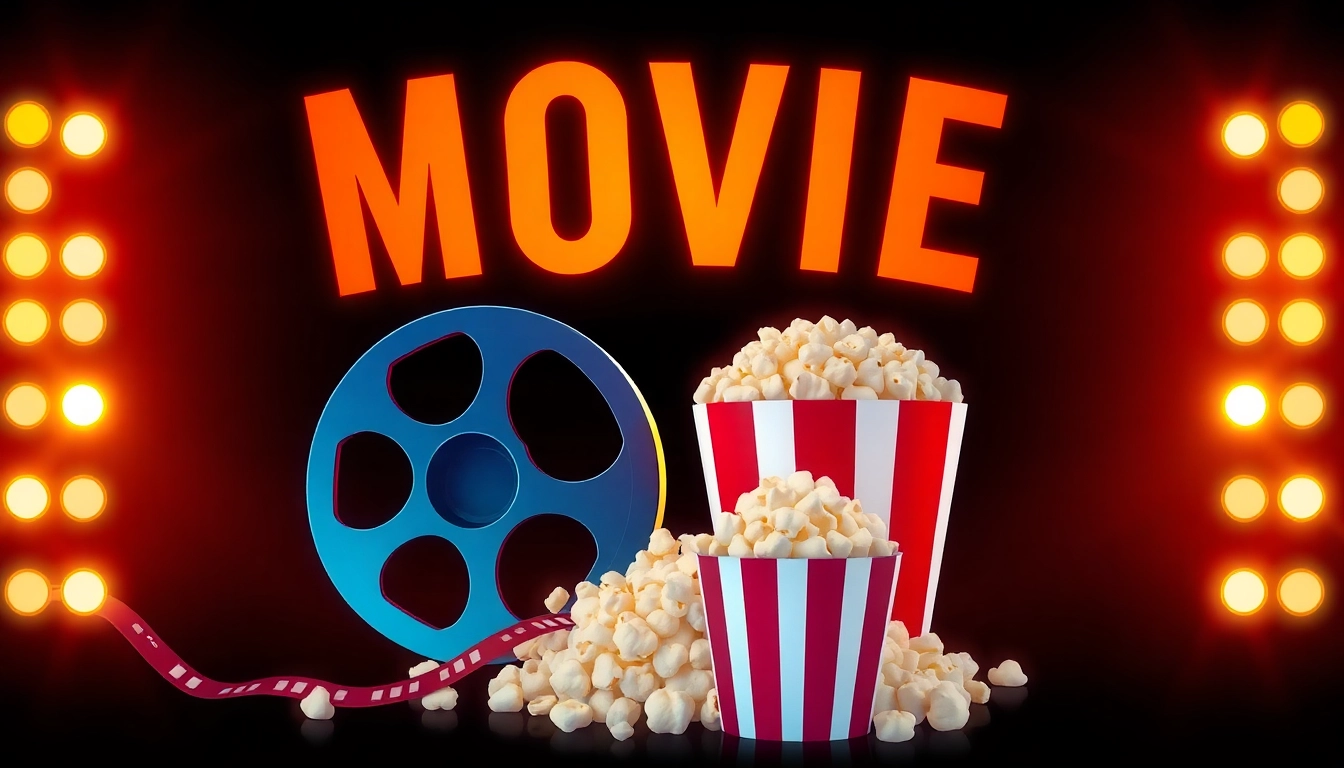 Grab a glimpse of filmygod.org, showcasing a colorful film reel and popcorn in an exciting movie-themed graphic.