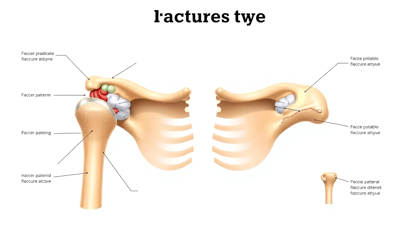 Visual representation illustrating humerus fracture types, highlighting proximal and distal patterns for educational use.