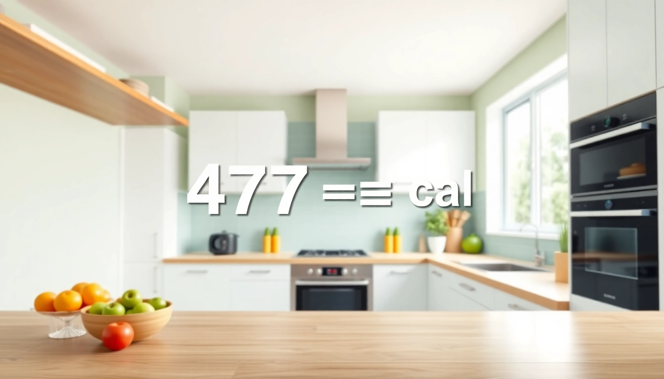 Convert 477kj to cal with a clear conversion chart illustrating kilojoules to calories.