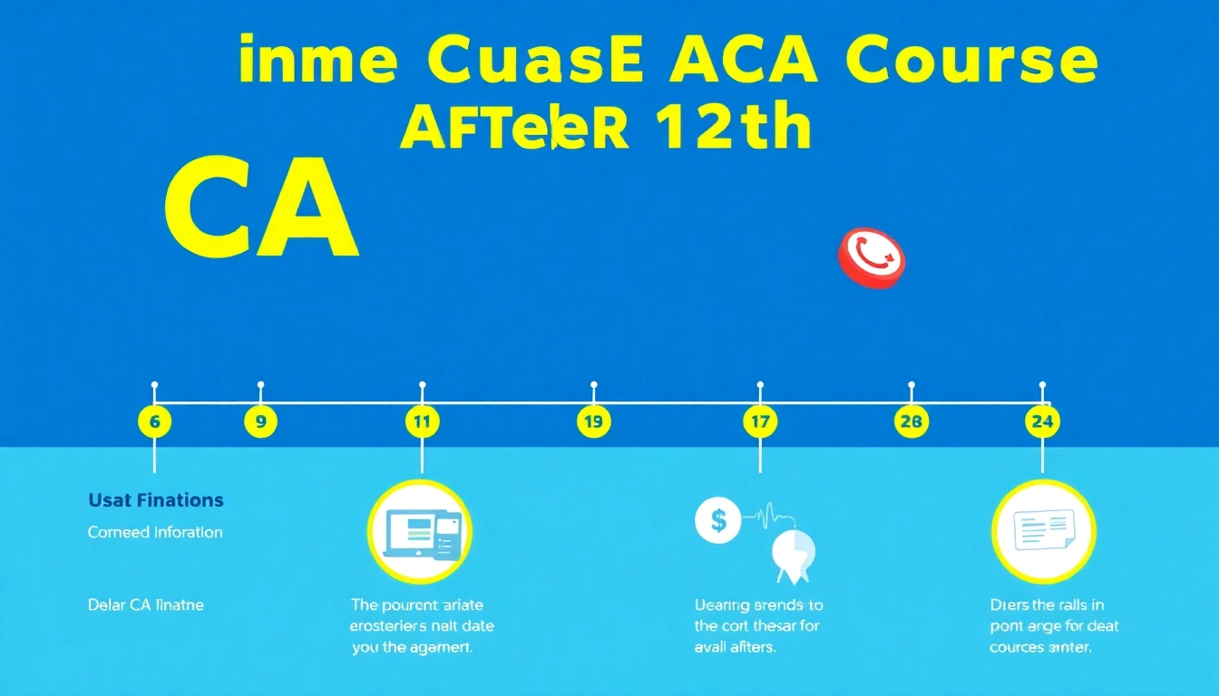 Visual infographic illustrating the duration of CA course after 12th with detailed timelines and milestones.