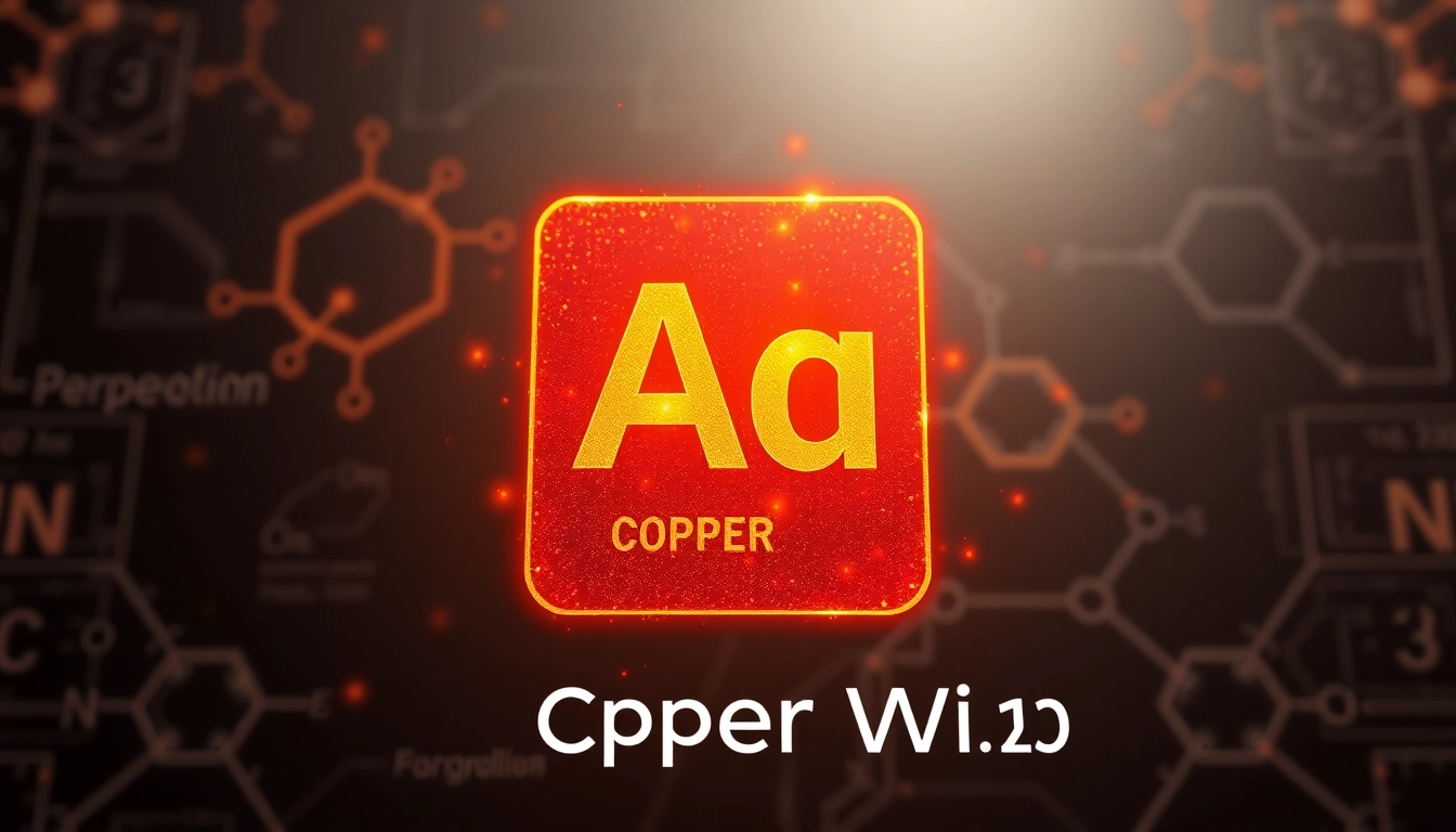 Illustrate the atomic weight cu of copper, featuring its atomic structure and detailed properties for educational purposes.