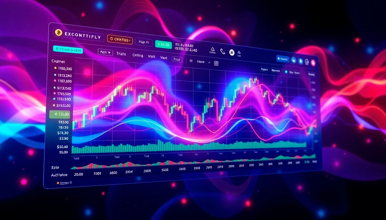 Engage with the crypto trading dashboard on icryptox.com, highlighting dynamic charts and essential data for traders.