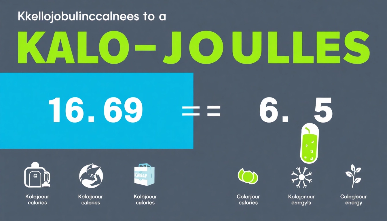 Convert what are kilojoules to calories with this informative infographic showing kilojoule to calorie ratios.