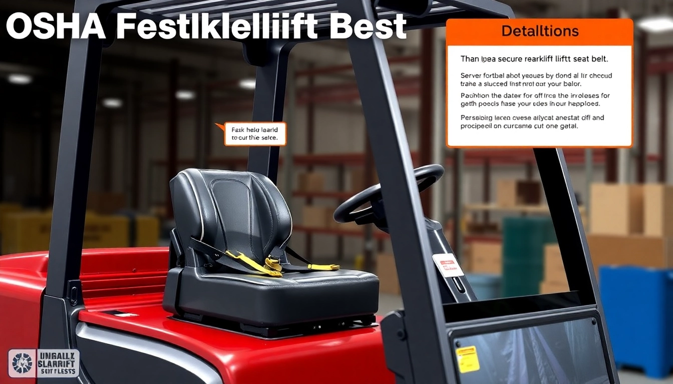 Understanding OSHA Forklift Seat Belt Regulations: Safety Standards and Employer Responsibilities