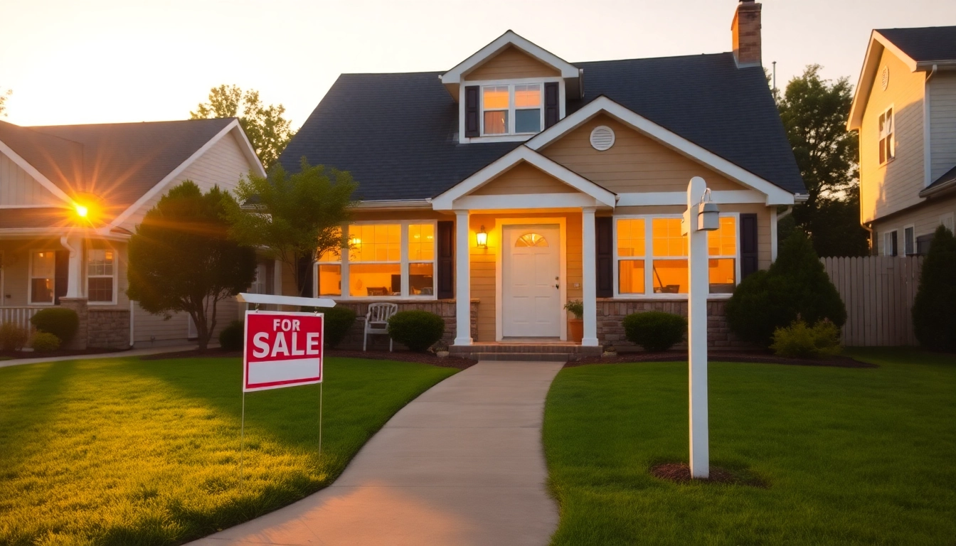 Visualize how much house can I afford on 60k with this charming suburban home featuring a 'For Sale' sign.