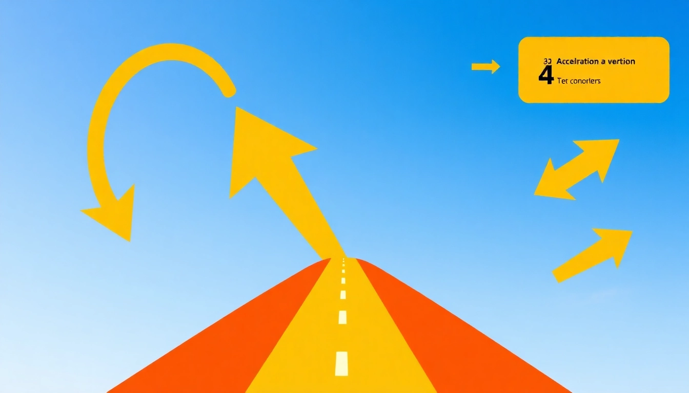 Visual representation of acceleration as vector or scalar quantity, highlighting direction and magnitude with arrows.