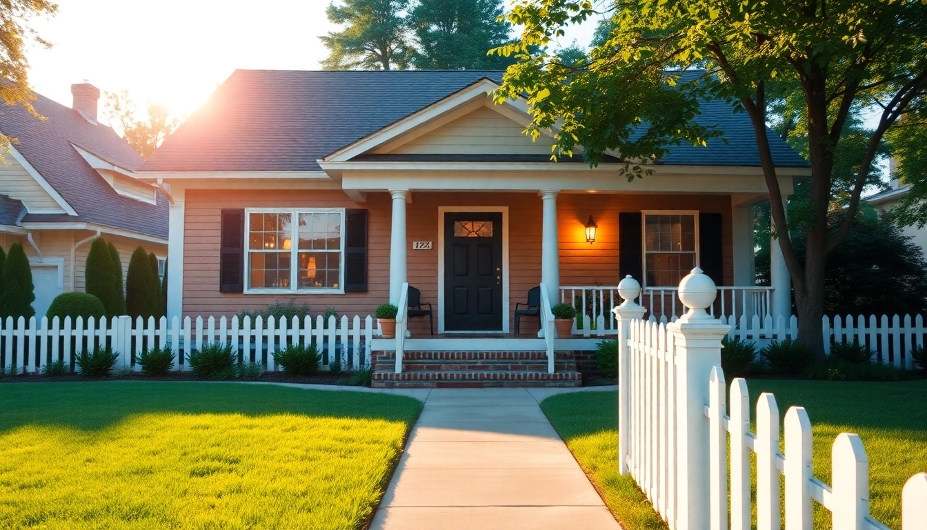 Visualize how much house I can afford if I make 60k a year, showing an inviting home with a manicured yard and porch.