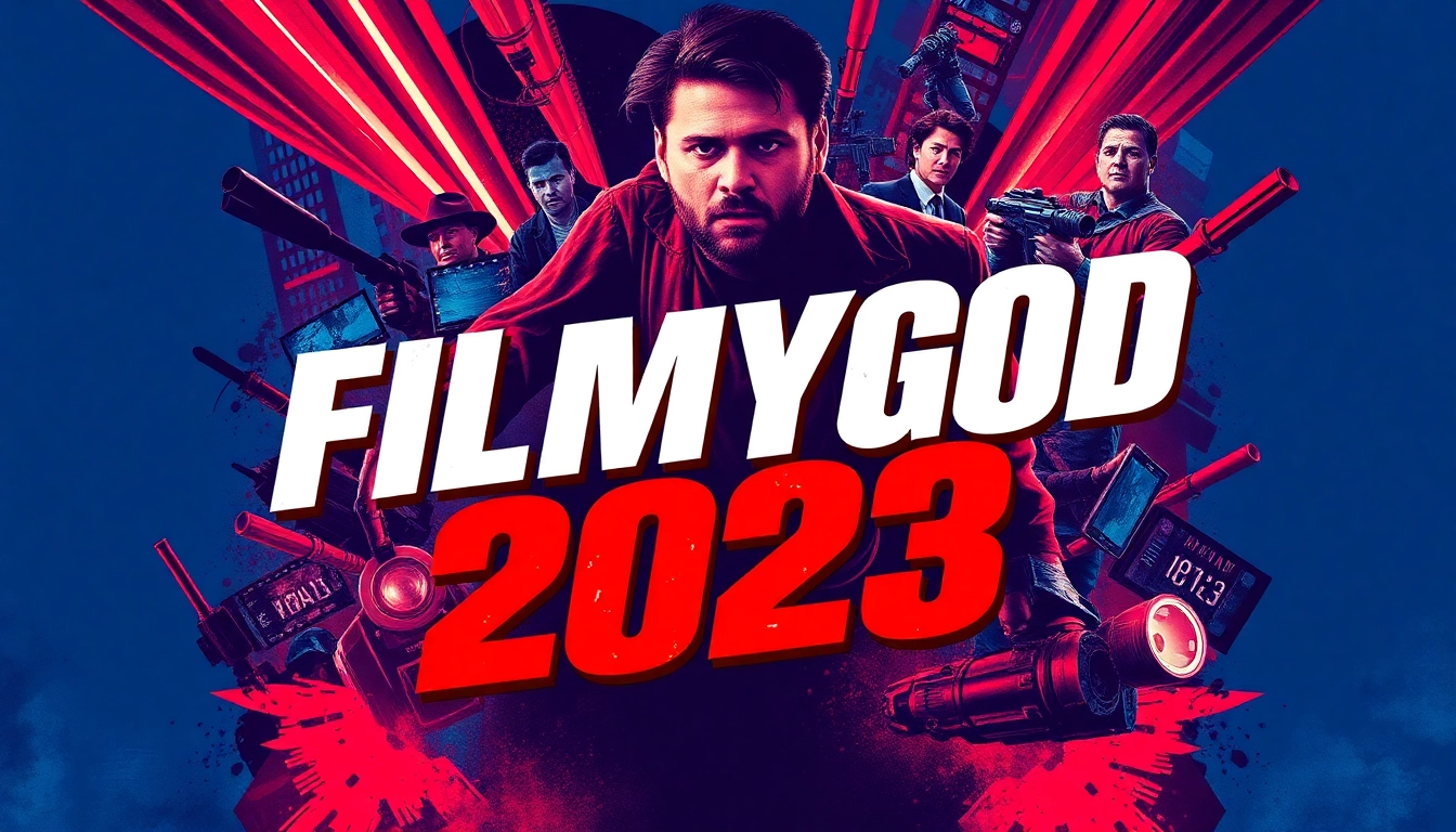 Engaging visual for filmygod 2023, showcasing a thrilling movie scene with vibrant colors and action elements.