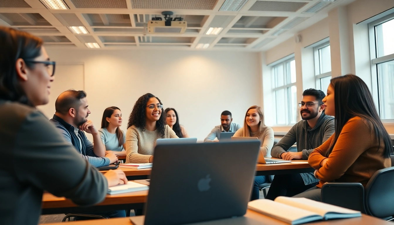 Understand BCA course fees in Bangalore through a vibrant classroom scene showing diverse students engaged in learning.