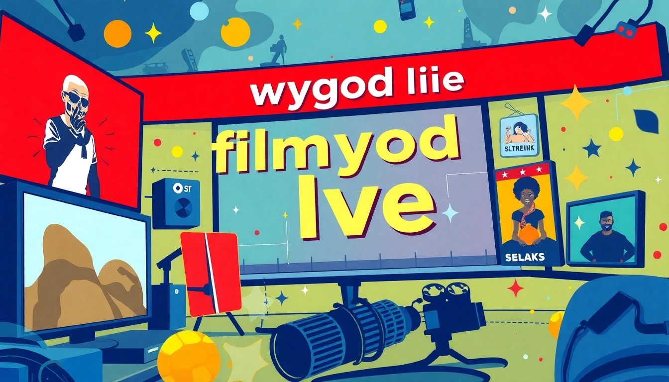 Watch filmygod live streaming interface showcasing vibrant new movie releases and web series.