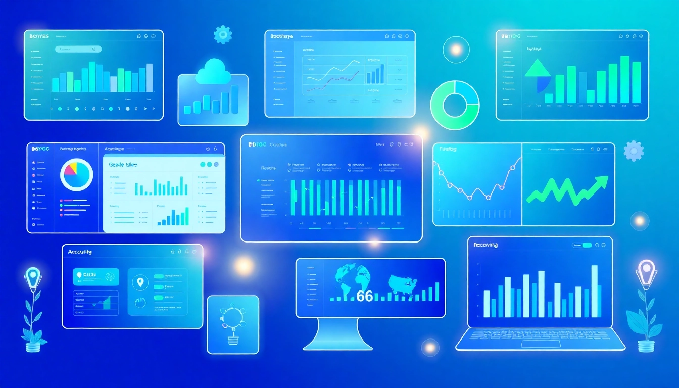 Showcase of أفضل برامج المحاسبة في السعودية showcasing innovative software interfaces.