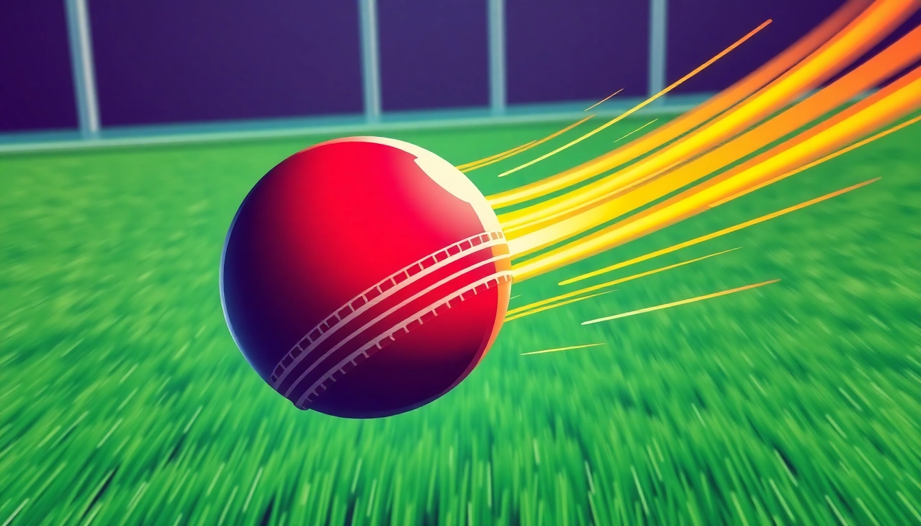 Understanding reverse swing meaning through a dynamic illustration of a cricket ball's trajectory.