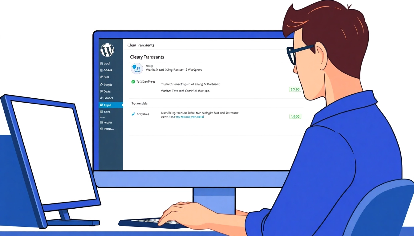 Manage and clear transients in WordPress database settings for optimal site performance.