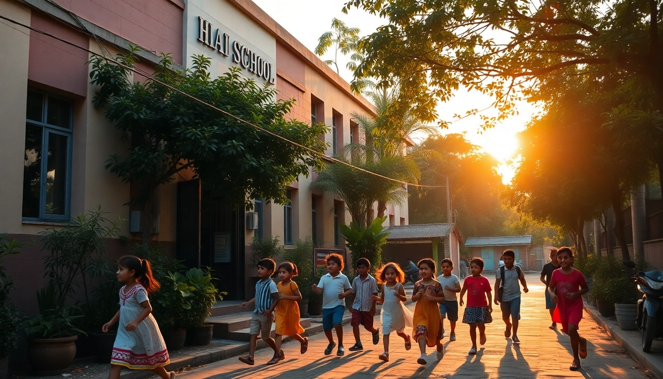 Children enjoying outdoor activities at the best schools in Kothrud, showcasing vibrant school life.