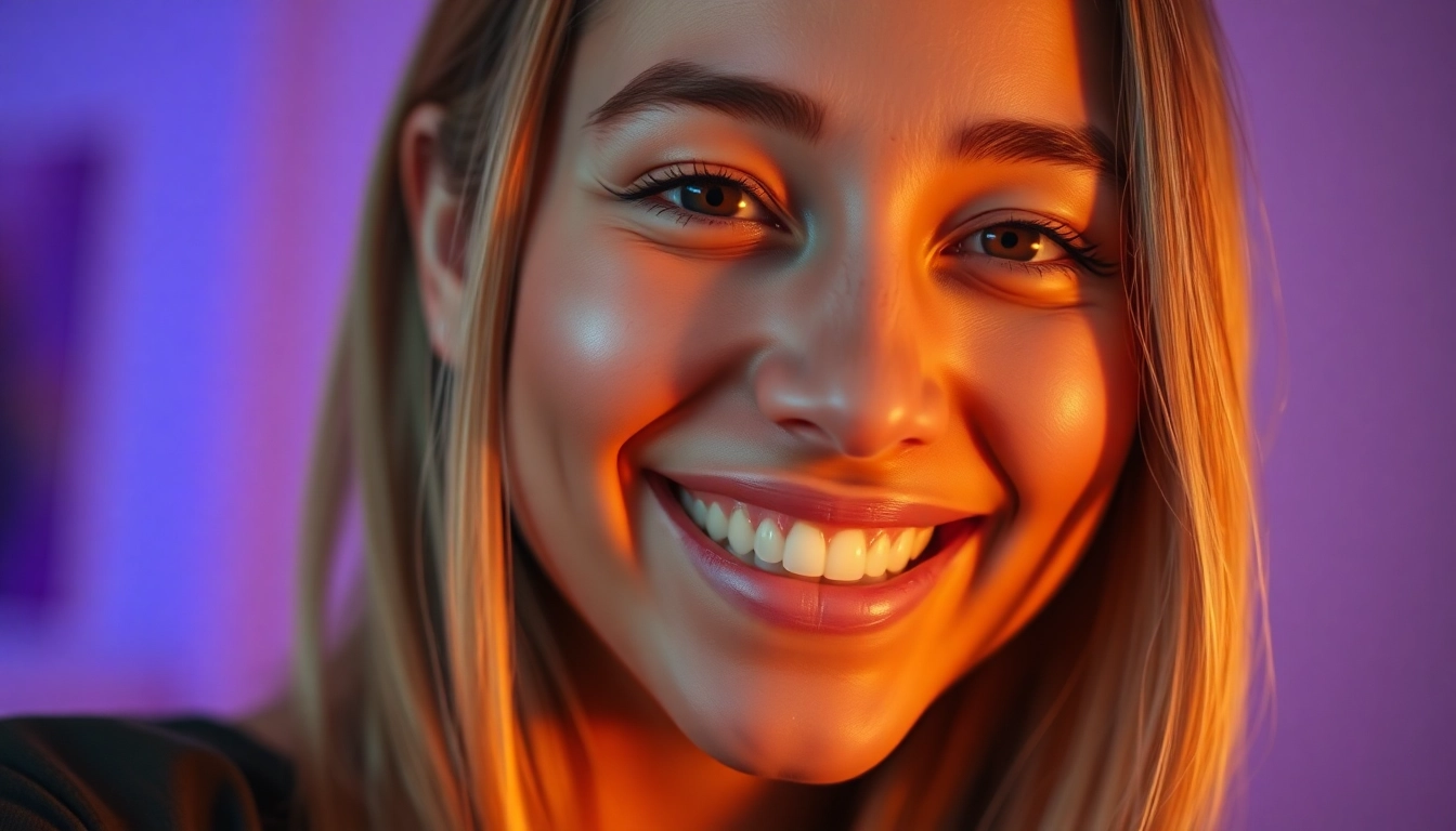 Katie Marie, also known as xkatiemariexx, smiles engagingly in a colorful digital art style portrait.