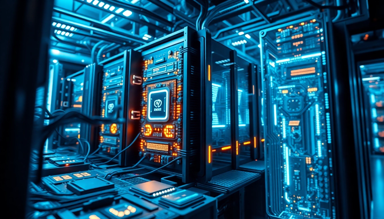 Supercomputer advantages and disadvantages displayed through a detailed view of its advanced components and architecture.