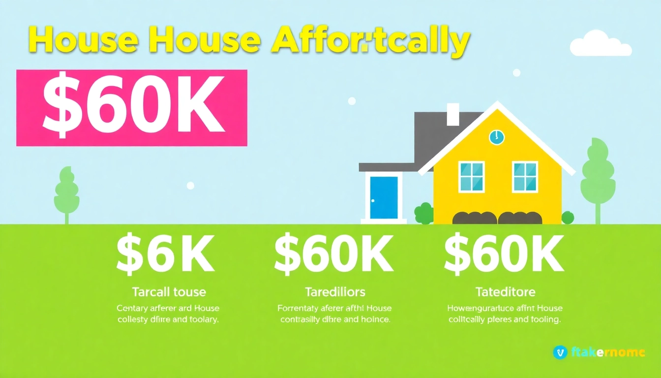 Illustrate how much house you can buy with a 60k salary, showcasing affordability ranges and factors affecting home prices.